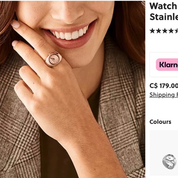 Beautiful Ring watch by Fossil - Rose Gold - Picture 8 of 8